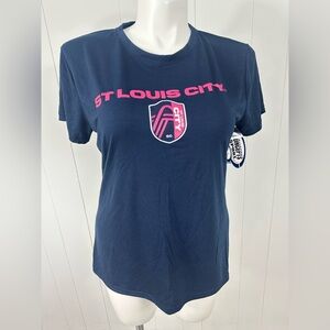 NWT Concepts Sport Ladies St Louis City SC Soccer T Shirt Sz XL